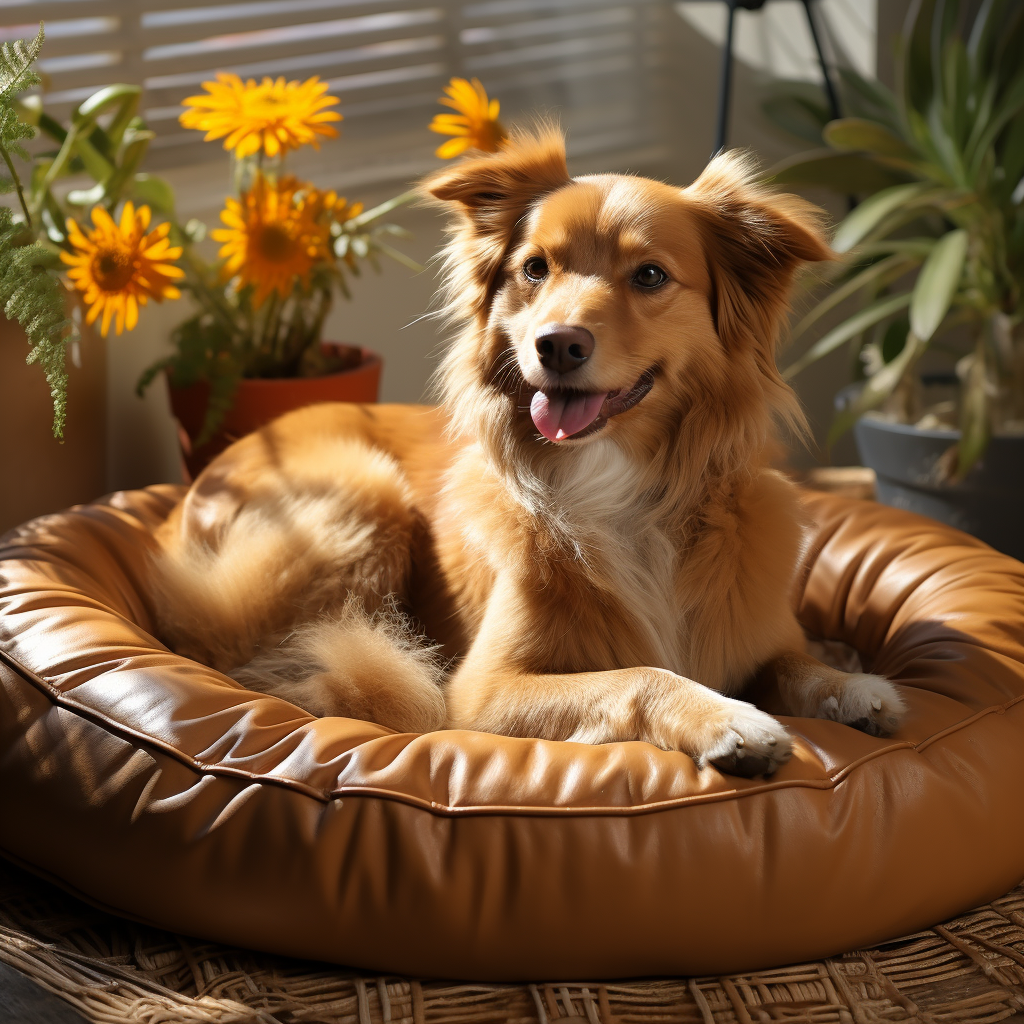 Unveiling the Benefits and Considerations of a Leather Dog Bed for Your Furry Friend